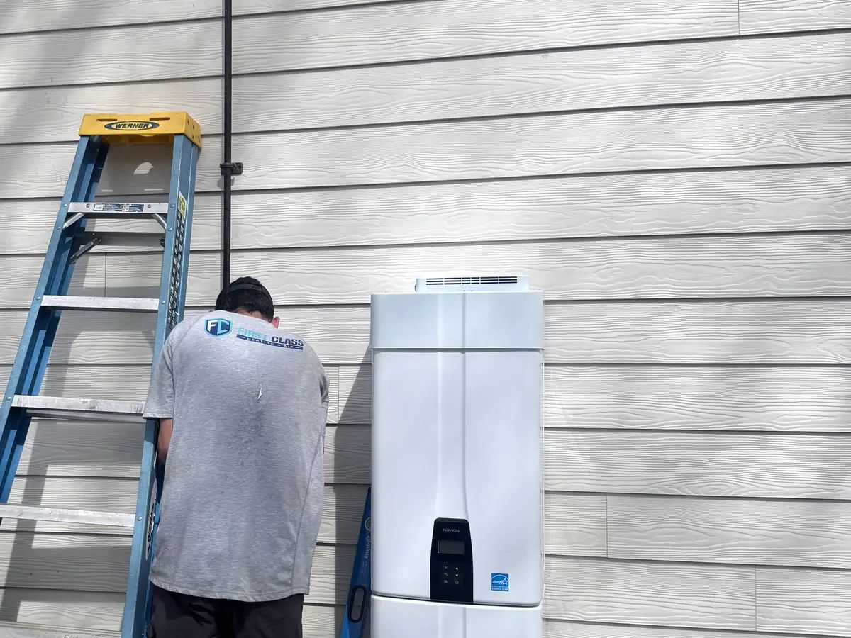 Water Heaters equipment by First Class Heating & Air