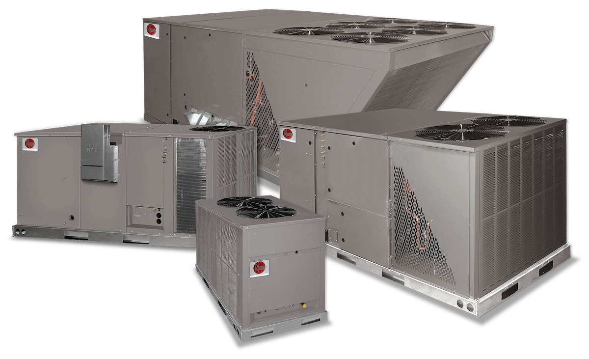 Commercial HVAC equipment by First Class Heating & Air